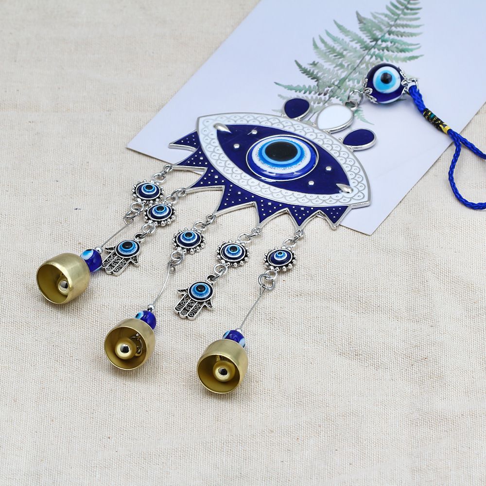 Wind Chime Blue Eyes Keychain European and American Retro Devil's Eye Car Pendant Keychain Wall Decoration Pendant Wall Hanging — image 2
