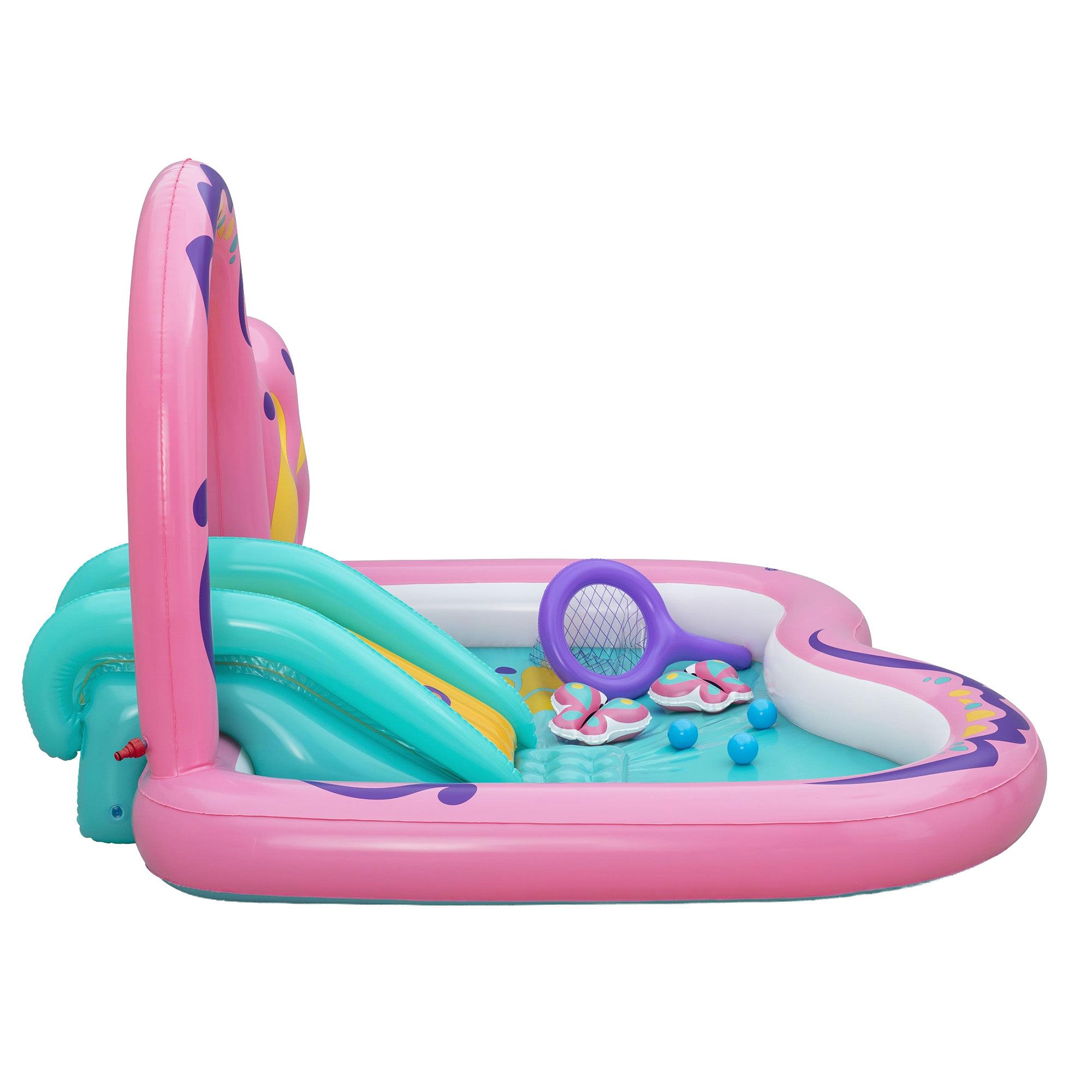 Bestway Inflatable Butterfly Kids Play Pool Park with Slide 180cm Pink โ image 3
