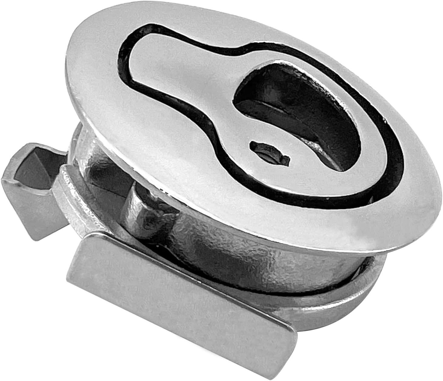 Boat Latches Stainless Steel 2", Latch Hatch Round Pull Marine Flush Locking Lift Handle Deck — image 6