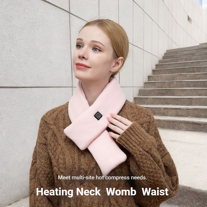 USB Rechargeable Graphene Heated Neck Warmer Red — image 4