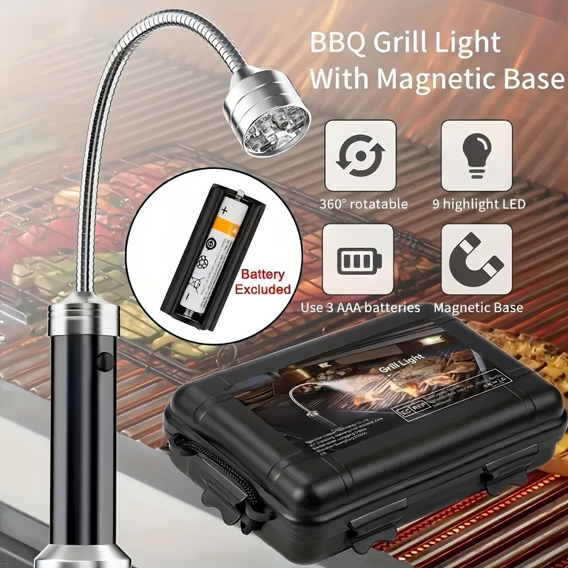 LED Grill Lights Magnetic Base BBQ Lamp — image 5