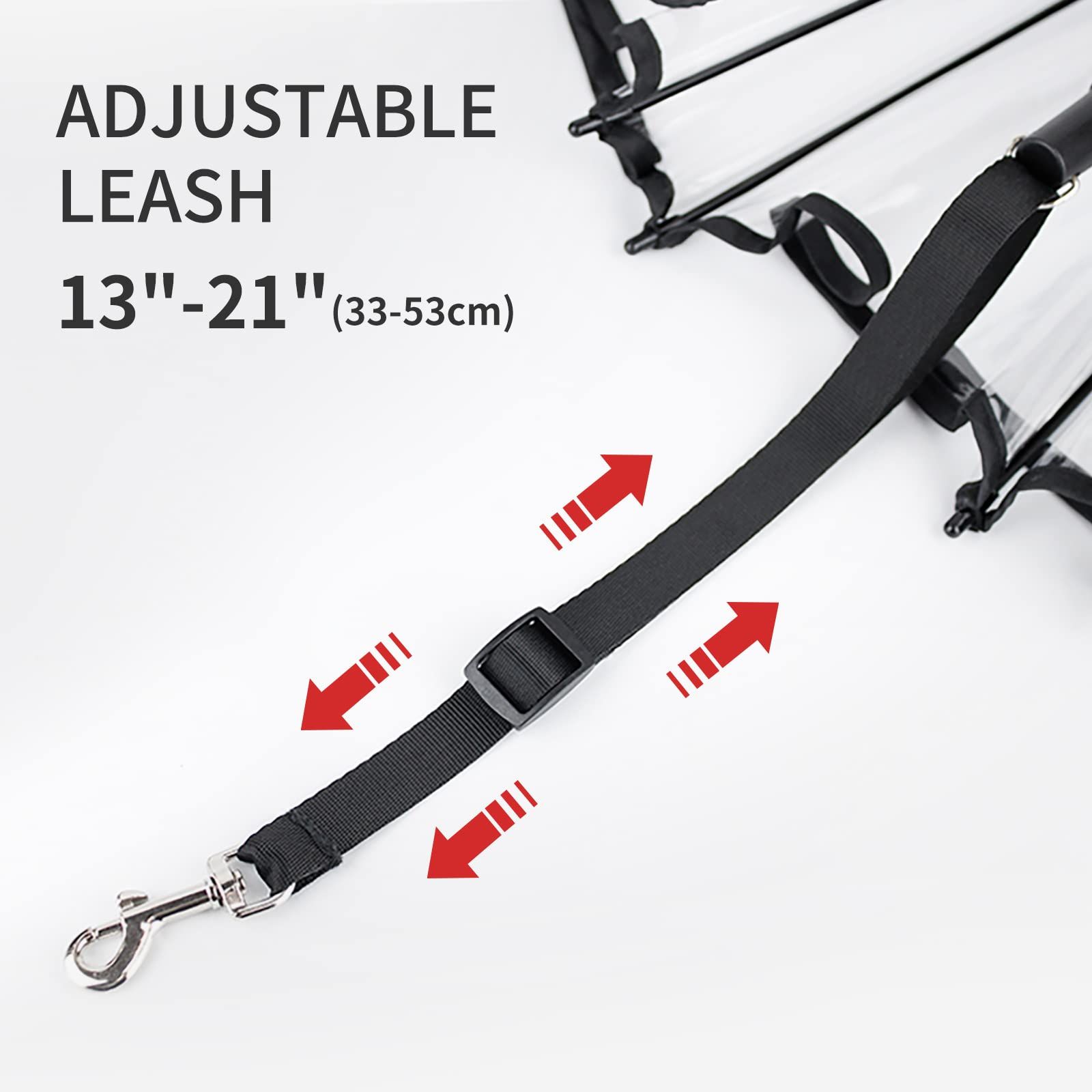 Umbrella for Small Dogs, Pet Umbrella for Dogs in Rainy Day with Adjustable Leash Walk your dog even in rainy days — image 3