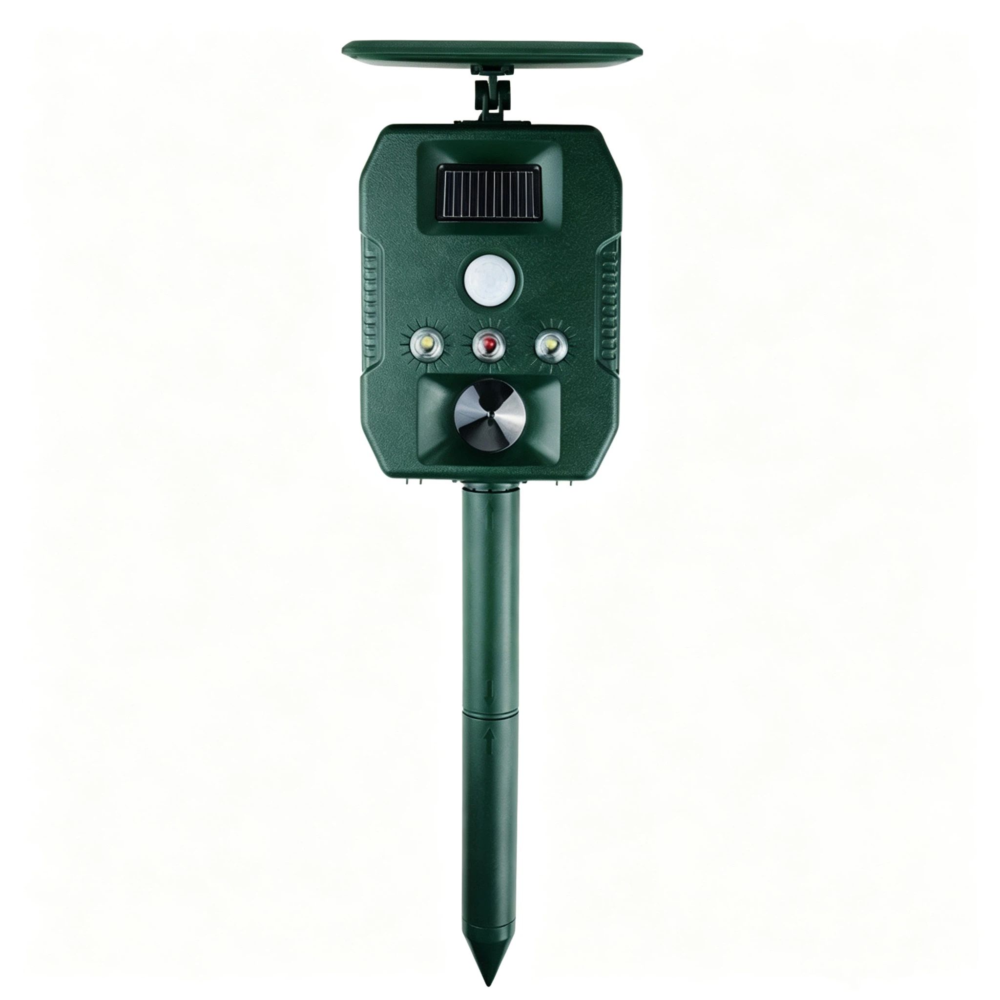 Cat Repellment,360ยฐ Ultrasonic Animal Repeller Outdoor, Waterproof with Motion Detector,Solar Powered Repellent, Flashing Lights