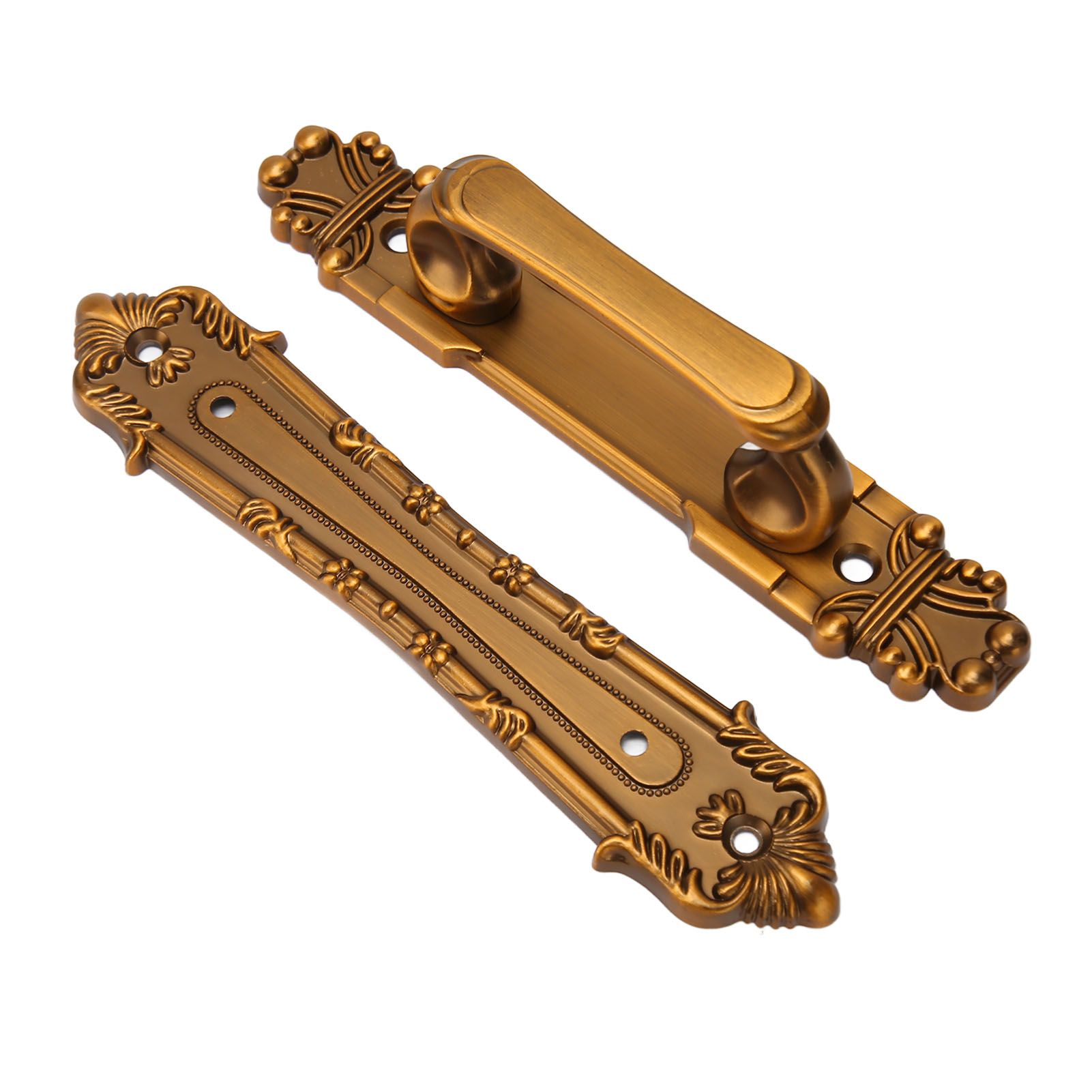 Sliding Barn Door Handles Large Rustic Dual Side Design for Gates Garages Sheds Furniture Aluminum Alloy Material Bronze — image 3