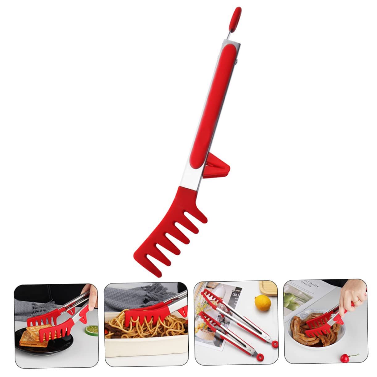 Pasta Clips Household Spaghetti Tong Kitchen Spaghetti Tong Daily Use Food Tong Household Pasta Tong Convenient Food Clip Portable — image 3