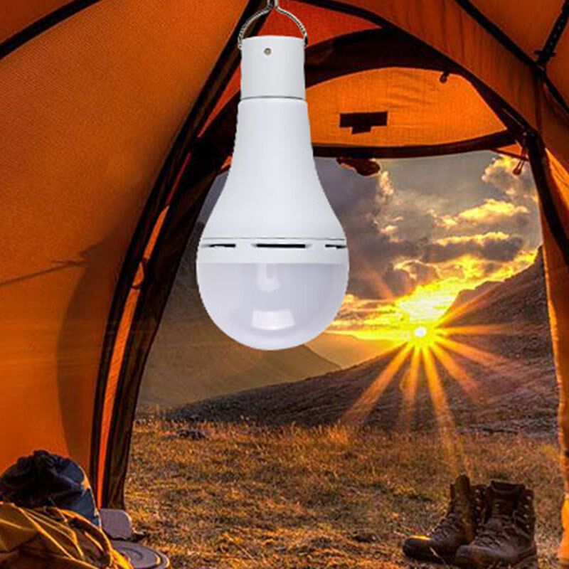 USB Rechargeable 7W E27 LED Light Bulb with Remote Control and Hook — image 4