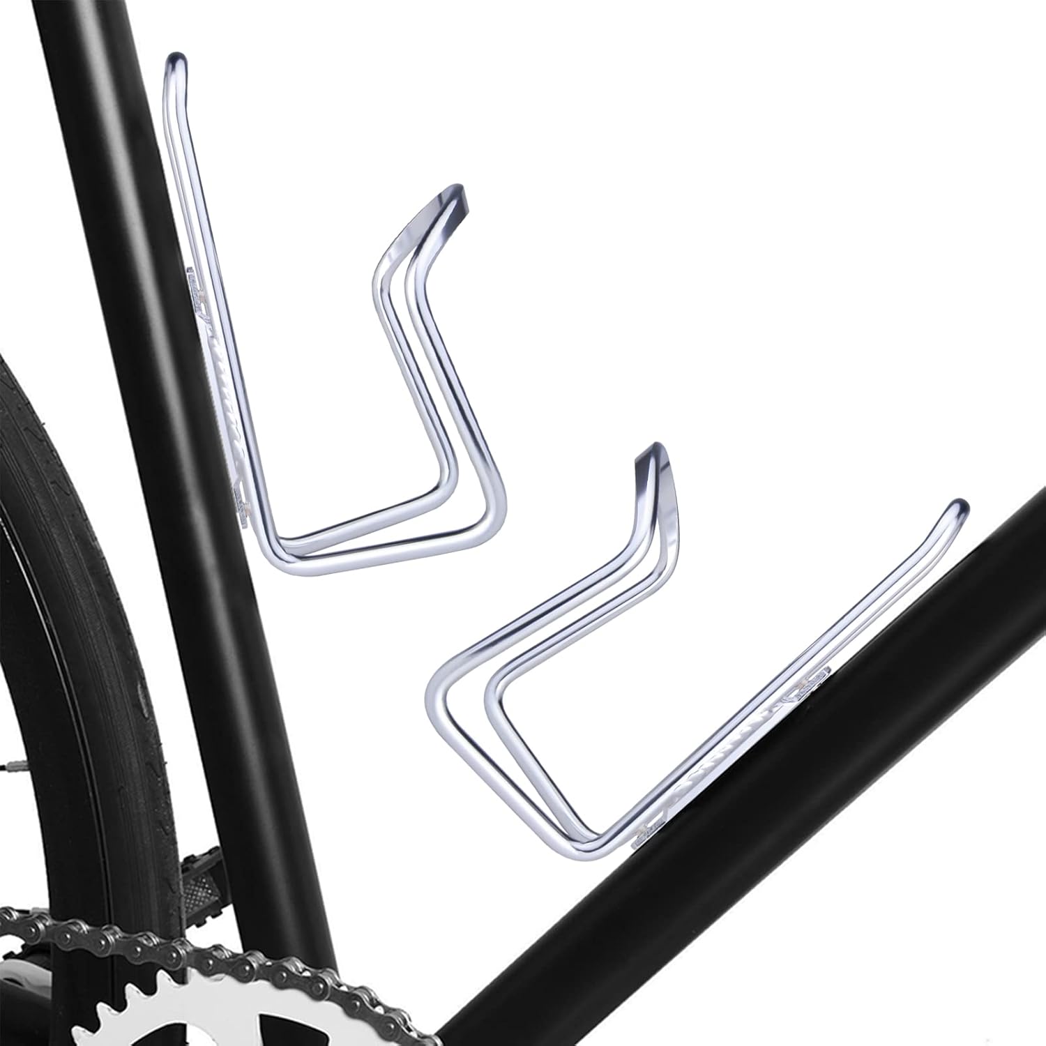 1Pack Lightweight Aluminum Alloy Cycling Bicycle Water Bottle Cage Holder Bracket for Outdoor Activities (Silver), Bike Accessories — image 6