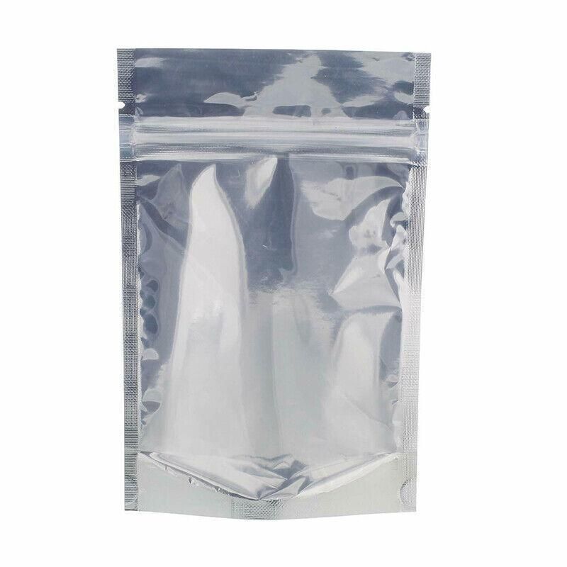 Clear Aluminum Foil Mylar Stand Up Retail Bags Zip Lock Pouches Pouch Packaging - 15*22+4CM-50PCS โ image 3