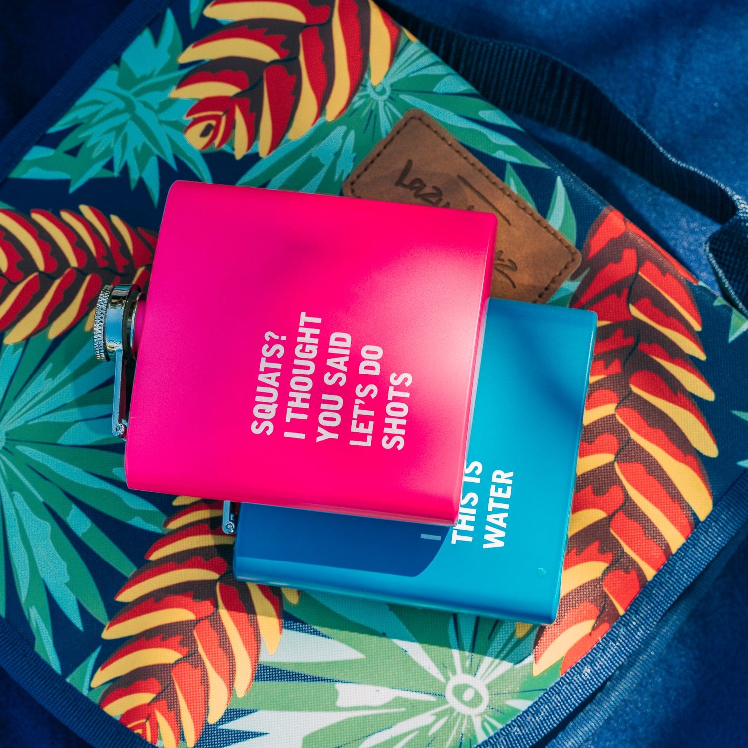 2 Pcs Stainless Steel Hip Flask (175 ml Each) – Funny Quotes, 4 Super‑Bright Colours — image 2