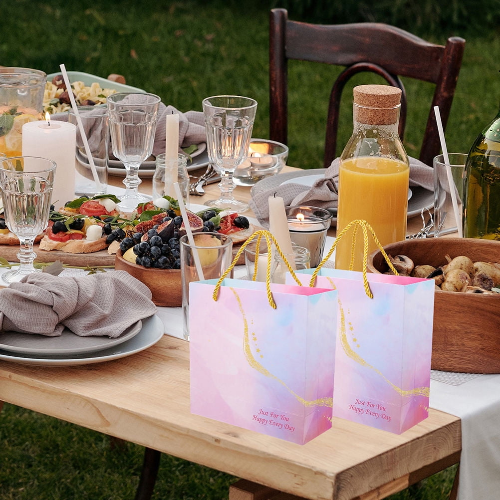 Elegant Pink Wedding Goodies Bags for Various Occasions 12Pcs — image 3