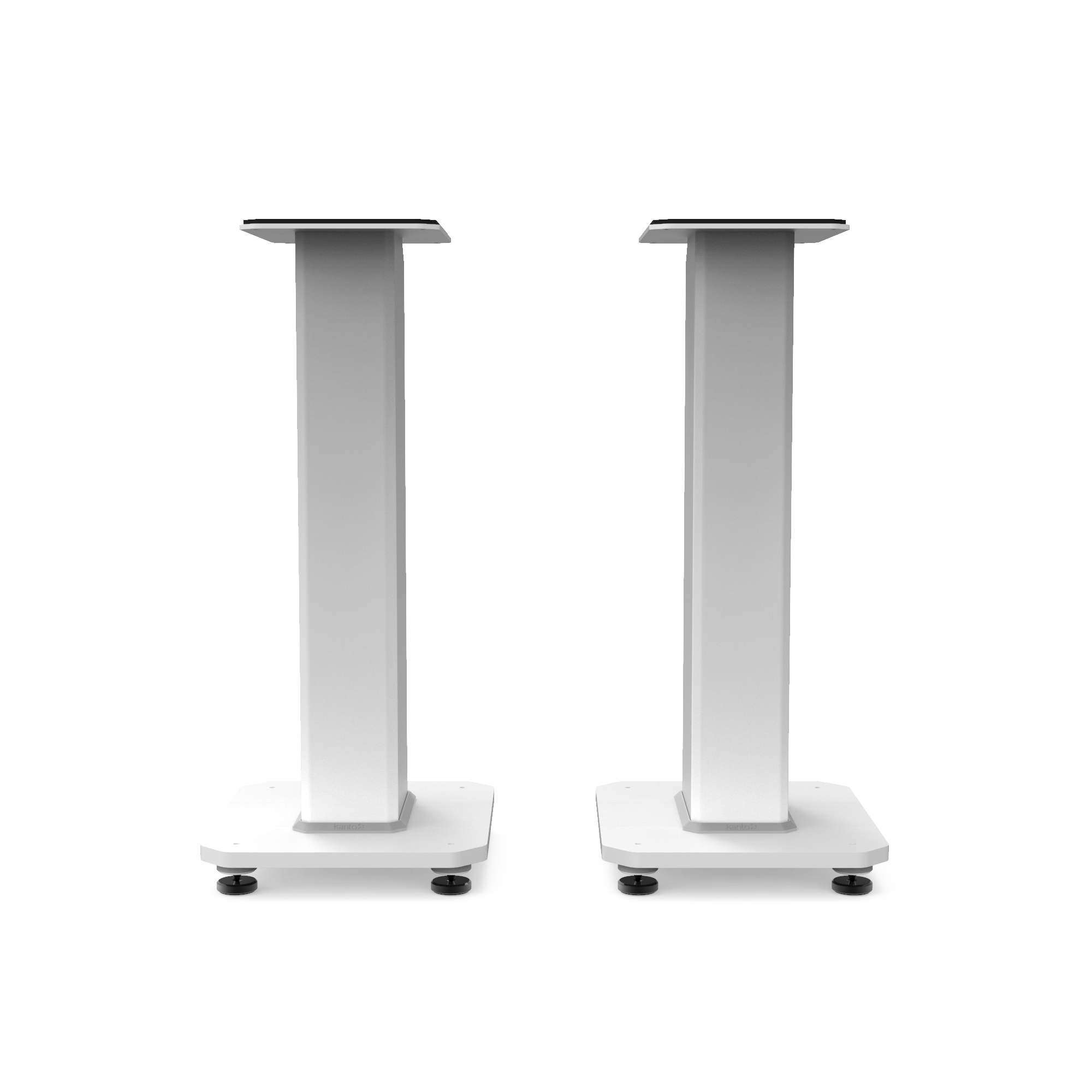 Kanto SX22W 22" Tall Fillable Speaker Stands with Isolation Feet - Pair, White โ image 2