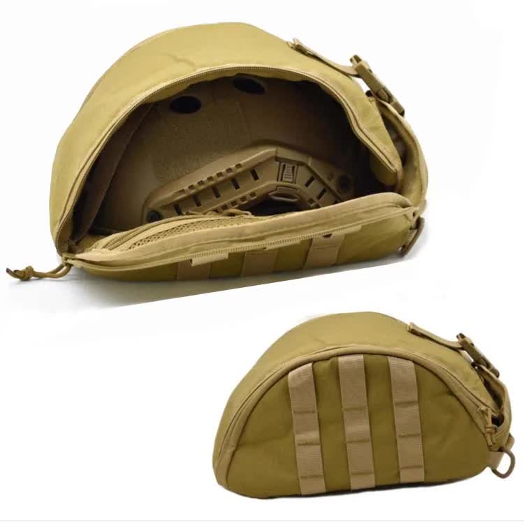 Black Tactical Helmet Bag & Utility Pouch - Padded MOLLE Gear Storage Carrier — image 5