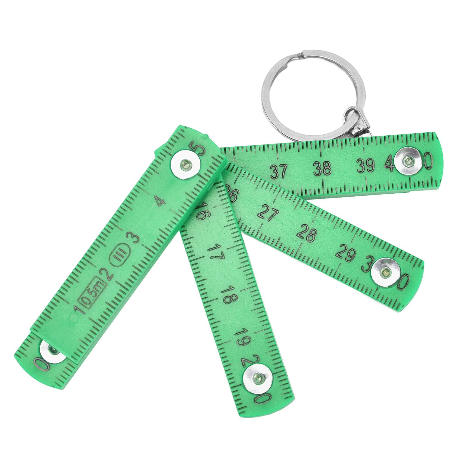 2Pcs ABS Folding Ruler Portable 0.5m Foldable Ruler with Key Ring for Carpentry Laying TilesGreen โ image 6