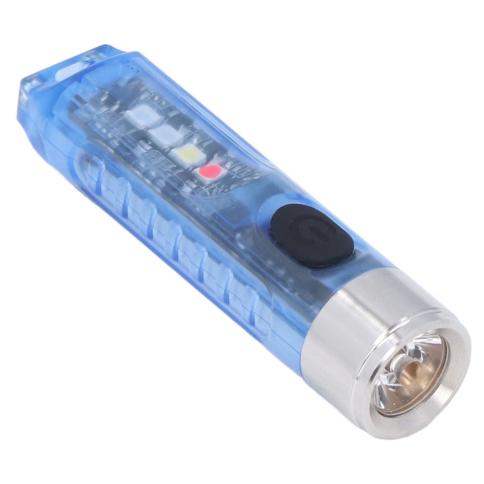 Keychain Flashlight 10 Lighting Modes 5LED TYPE C Fast Charging IP65 Waterproof Portable Keychain Light with Magnetic Base Blue — image 4