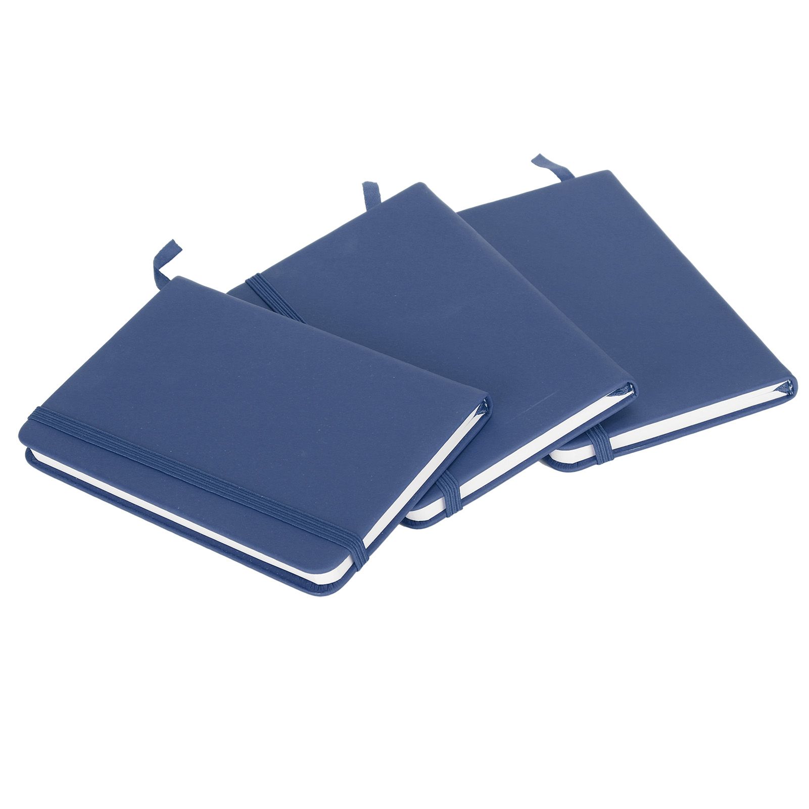3Pcs PU A6 Business Notepad Hardcover Strap Notebook Diary Stationery Office School SuppliesBlue β image 6