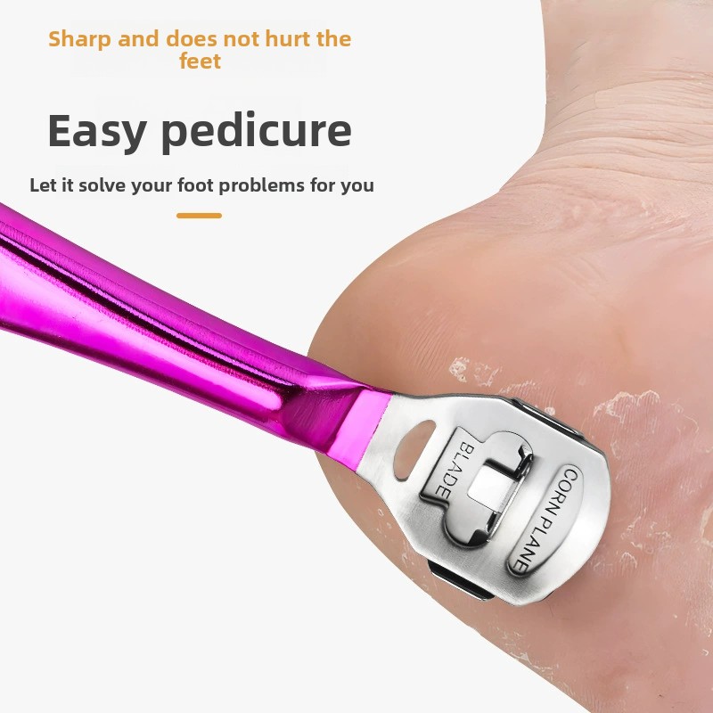 2-Pack Stainless Steel Foot Planer and Callus Remover - Professional Pedicure Tool for Dead Skin and Hard Calluses (Color Titanium) โ image 4