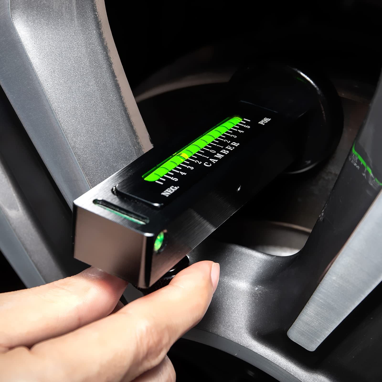Universal adjustable magnetic measuring tool for camber angle measurement, wheel alignment tool for automotive tire maintenance โ image 4