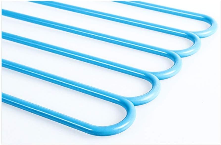 Clothes Hangers 1 Pc Multilayer Clothes Hanger Organizer Practical 5 Layers Pants Scarf Tie Hangers Space Saving Clothes Drying — image 3