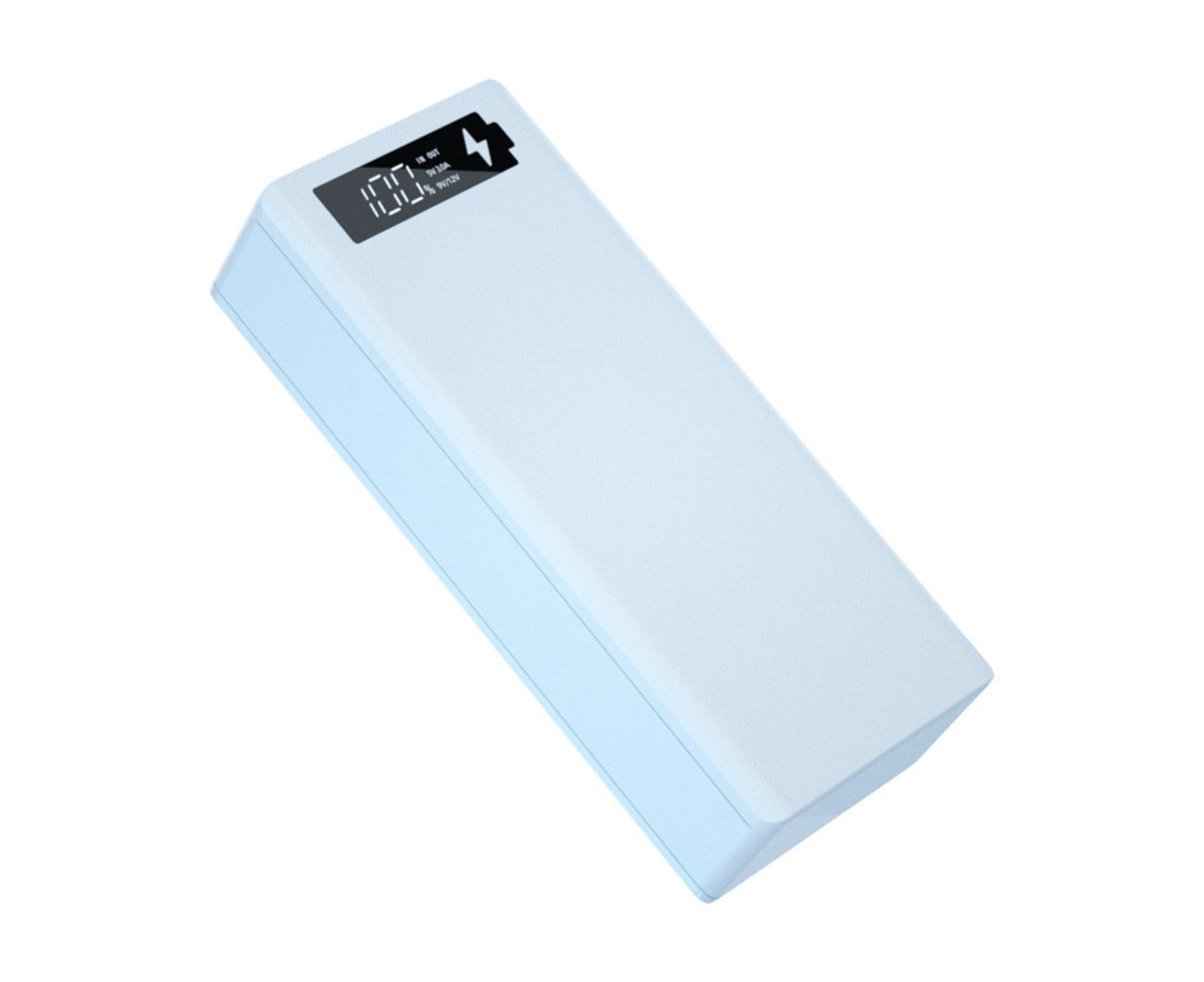 Battery Charger Case Detachable Design 5 Interfaces LCD Rechargeable Multifunctional 15W Fast Charging Easy to Carry Battery Charge - White โ image 5