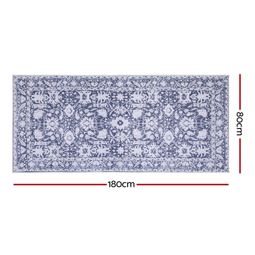 Artiss Hallway Runner Rug 80x180cm Soft Velvet Washable Modern Kitchen Mat — image 3