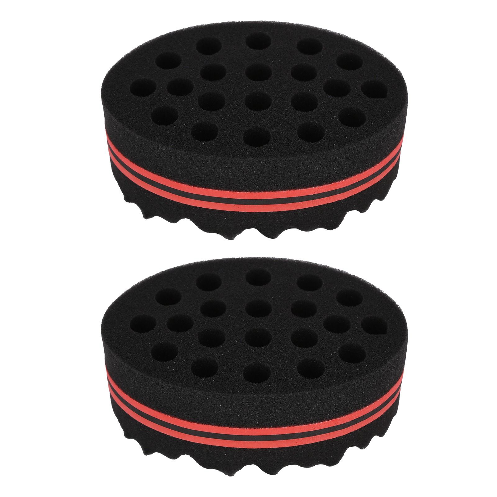 2PCS Double Sided Hair Curl Sponge 22 Hole Wavy Hair Sponge Brush Styling Tools for Home Salon โ image 6