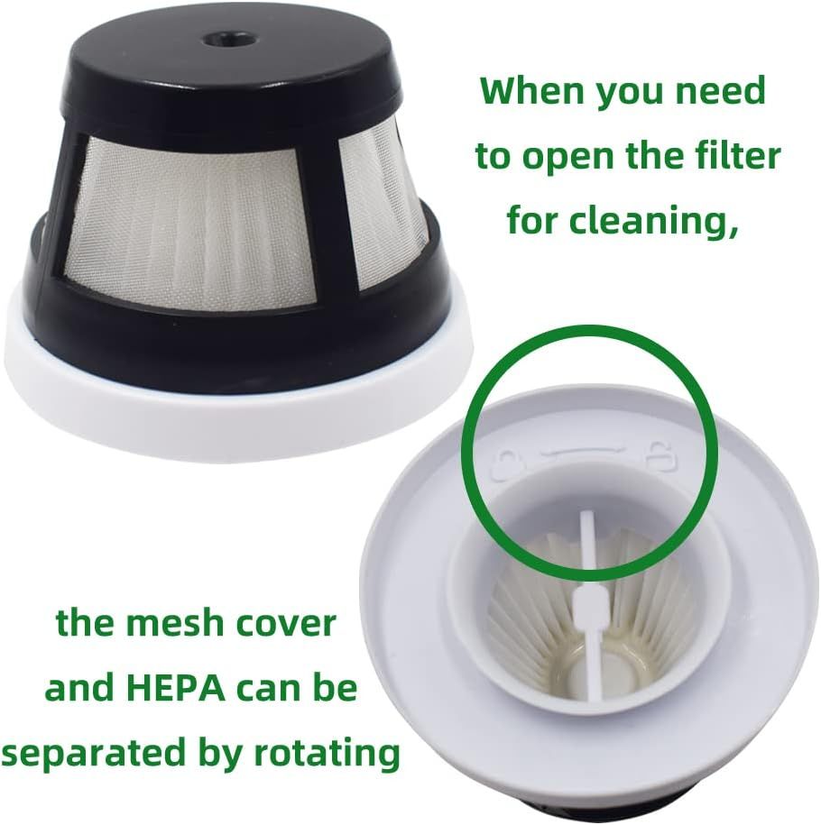 4 ilter Sets Compatible with Bissell AeroSlim Cordless 29869 29861 29867 29868 29866 2986 Handheld Vacuums,Compare to Part # 1624405 — image 4