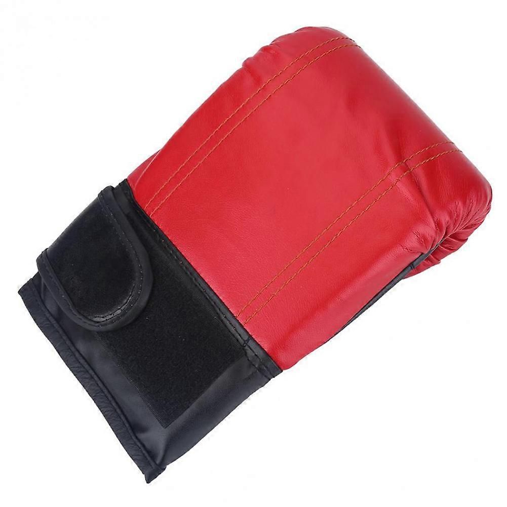 Premium Black PU Gloves for Boxing & Taekwondo - Denim Stitch Strength Black โ image 5