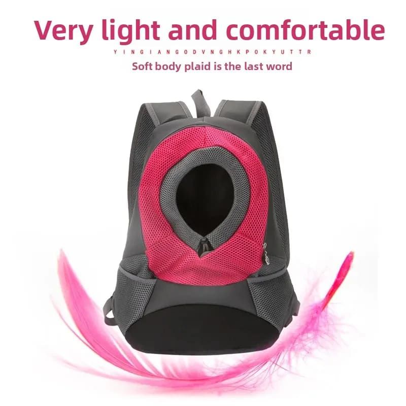 Ventilated Small Pet Carrier Backpack – Hands-Free Nylon Travel Bag with Adjustable Head Opening and Side Pockets, Ideal for Walking, Hiking and Daily Outings — image 5