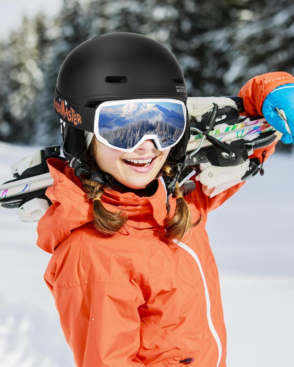 OutdoorMaster Children's Ski Helmet, Snowboard Helmet for Boys & Girls, Robust PC Shell & EPS Foam, 12 Ventilation Holes, Adjustable Snow Sports Helmet — image 6