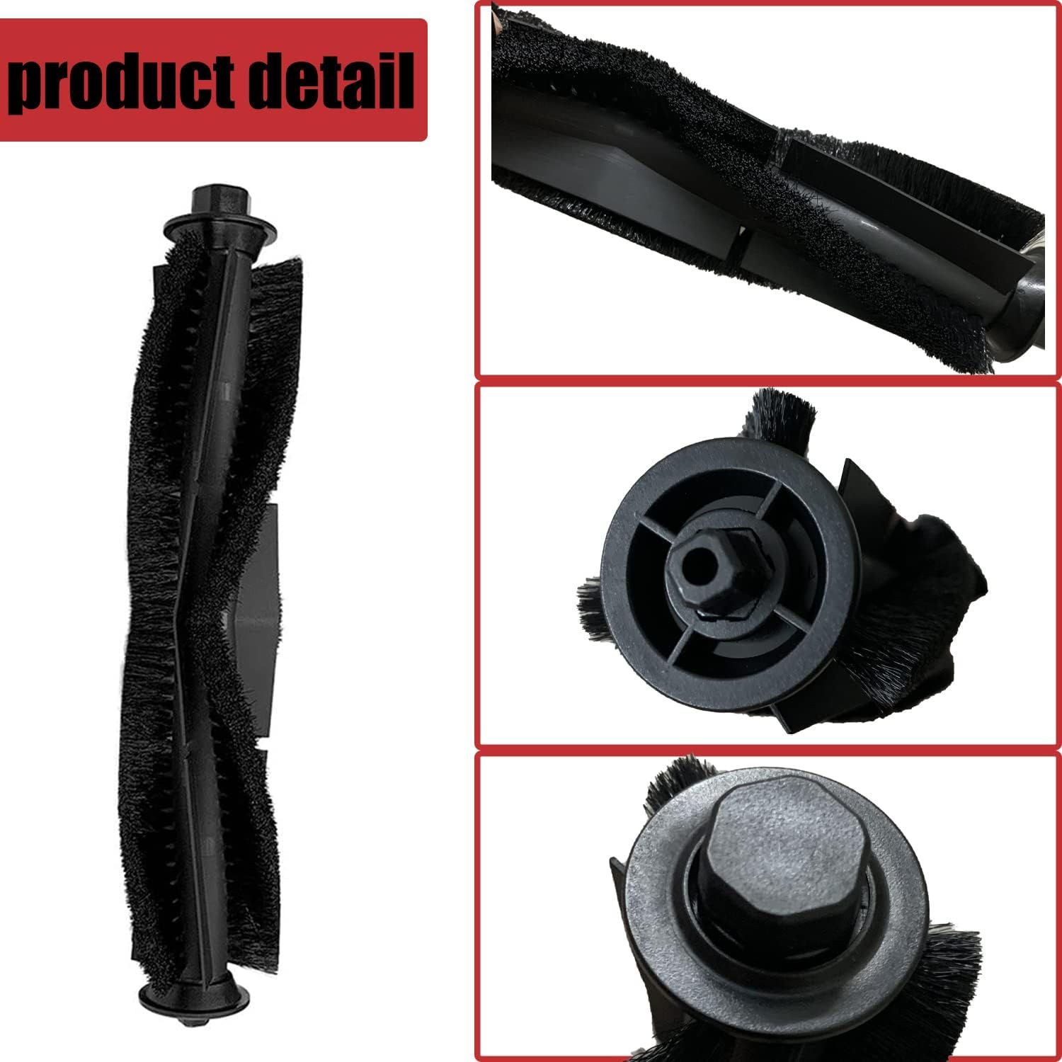 Main Brush and Main Brush Cover Guard or ihome Autovac Nova Vacuum Cleaner Accessories Replacement Spare Parts or iHRV6-blk or Proscenic M7 Pro M7 M8 โ image 6
