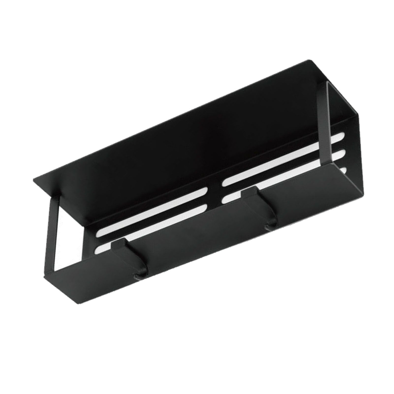 Fridge Spice Rack Magnetic with Hook Hanging Seasoning Holder Rack for Kitchen Storage Black 27x8.5x5cm / 10.6x3.3x2.0in โ image 5