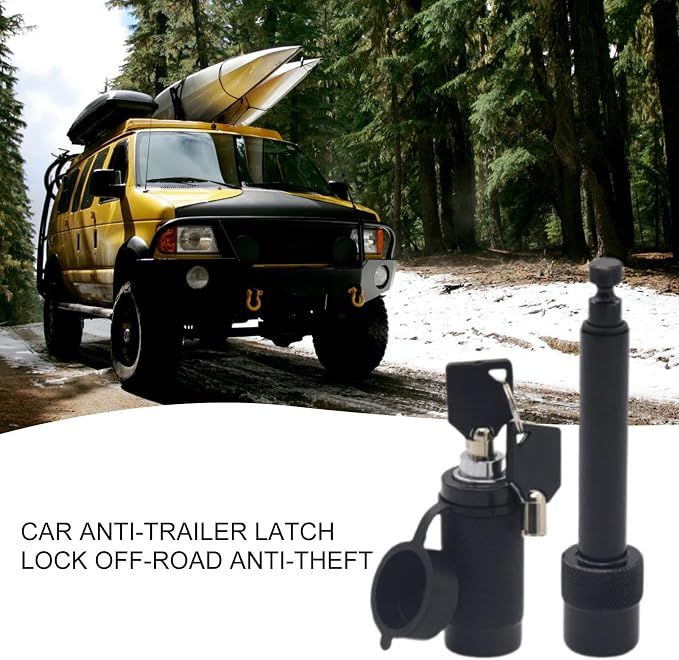 Trailer Pin Lock,Door Pin Hitch for Car - Vehicle Safety Latch,for Car Trailer Tower RV Boat Truck Motorhome Garage Workshop โ image 3