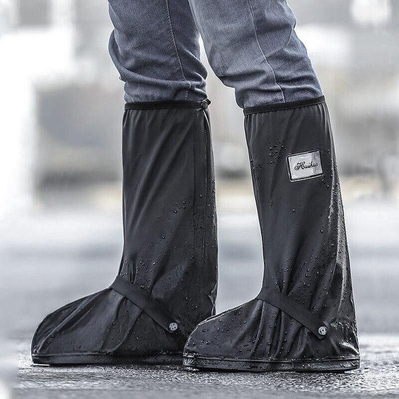 Waterproof Boot Gear Reusable Overshoe Rain Shoe Covers Anti-Slip Shoe Cover - M — image 4