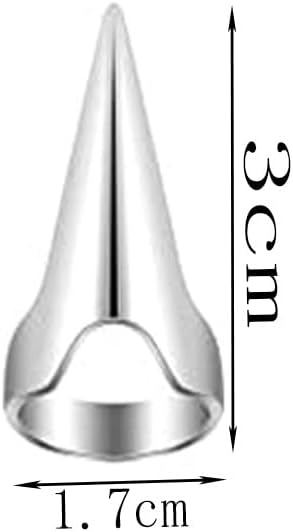 10 pcs Hair Parting Ring Alloy Beard Braiding Silver, Hair Selection Tool, Hair Coloring,Hair Finger Parting Tool, Hair Parting Tool Finger Pinky Parting Tool โ image 2