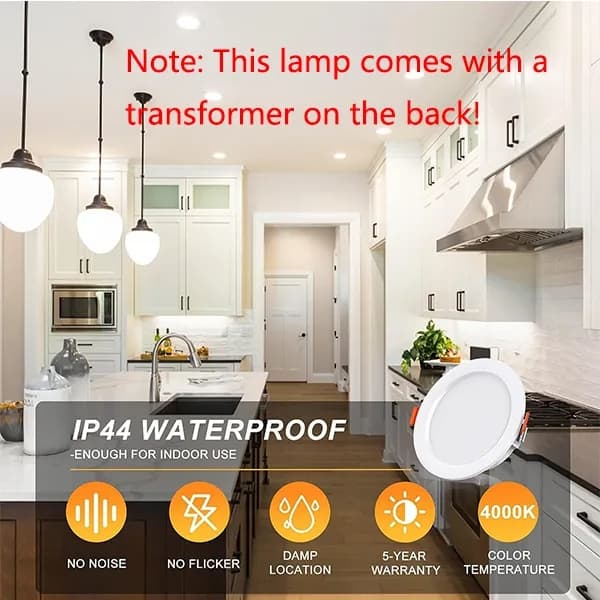 8 pcs LED Spotlight Waterproof IP44 Neutral White Light 4000K, for Bathrooms and Living Rooms — image 2