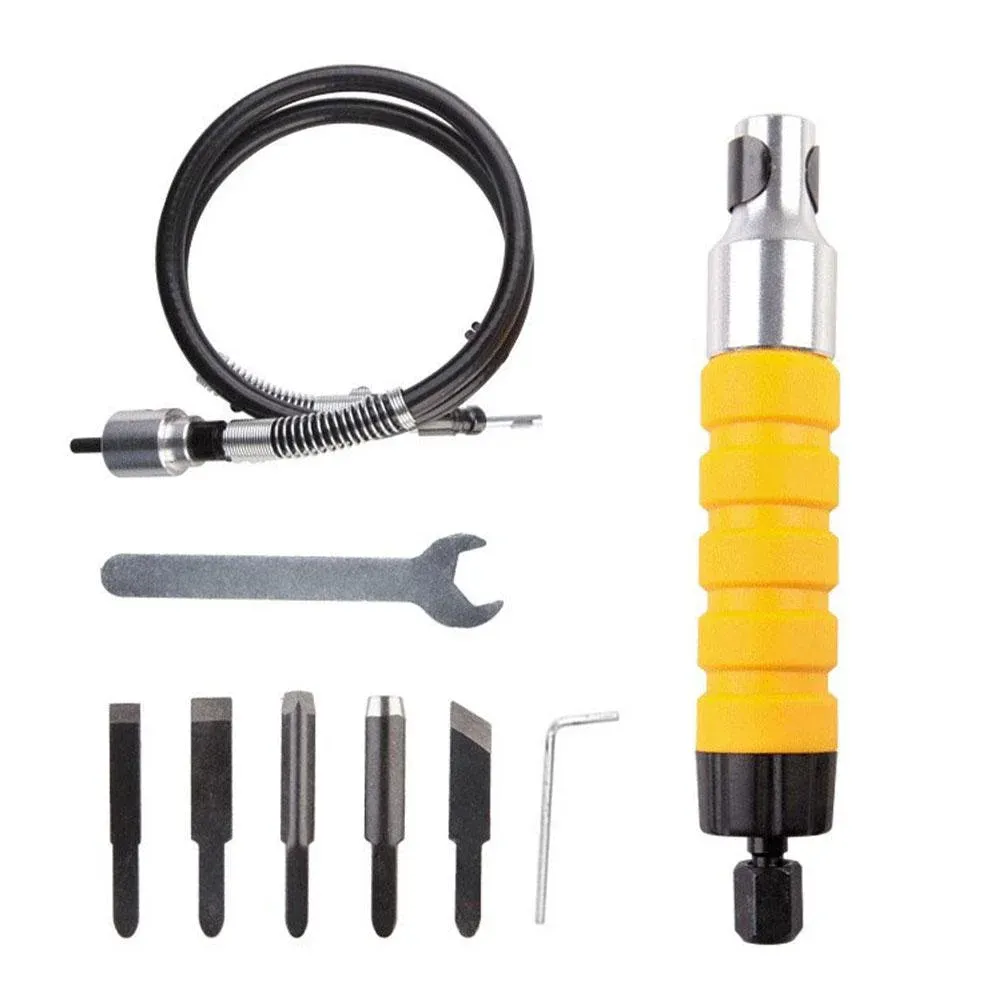 Electric Wood Carving Chisel Set, High Speed Power Chisel with 5 Knives for DIY Woodworking — image 5