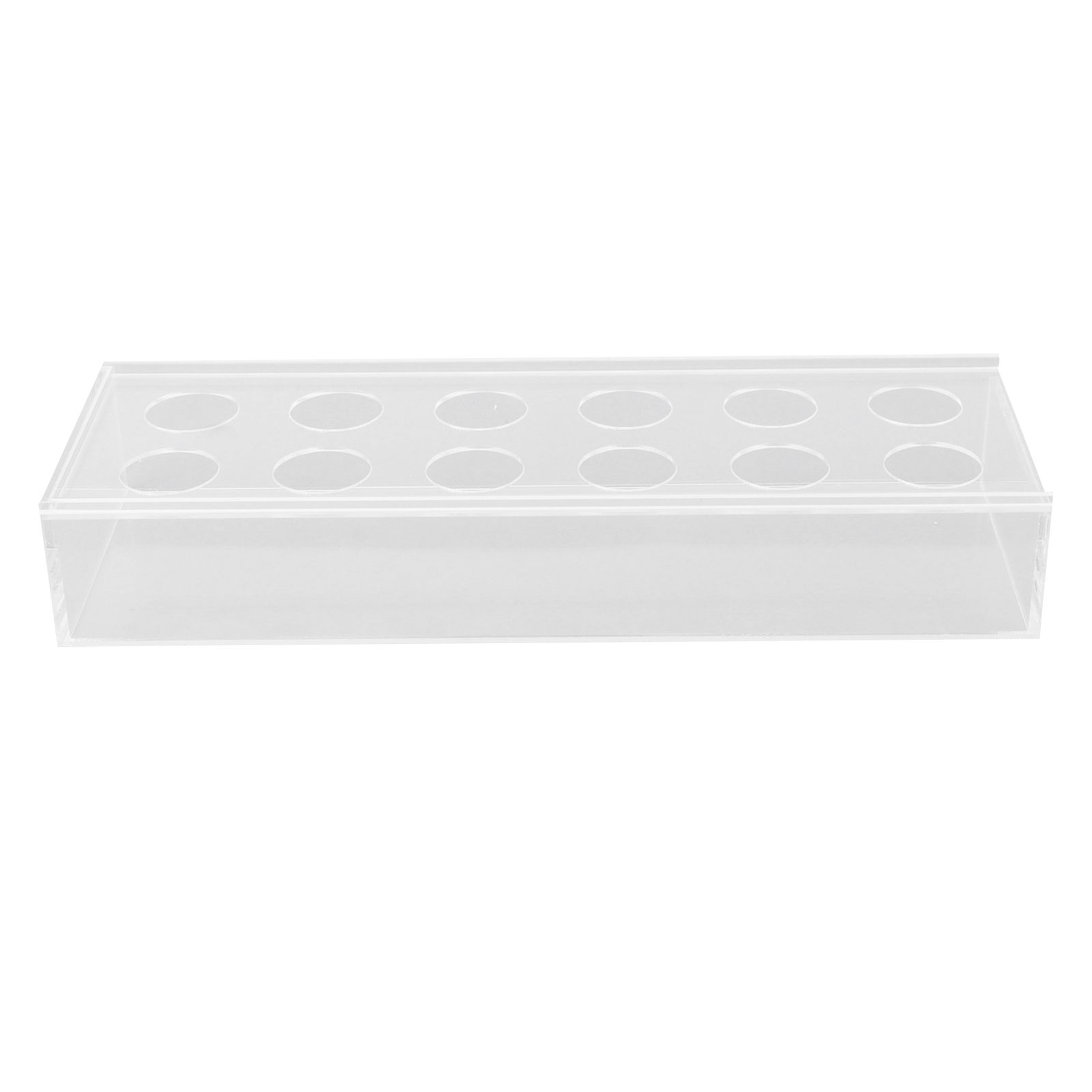 Rectangular Floral Centerpiece Clear Acrylic Flower Vase for Dining Table Wedding Party Home 12 Hole — image 2
