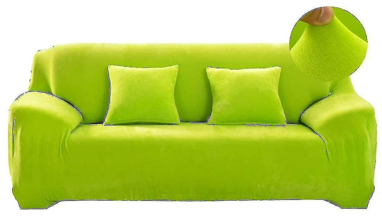 Stretch Velvet Sofa Cover 2 Seater Thick Slipcover 145-185cm