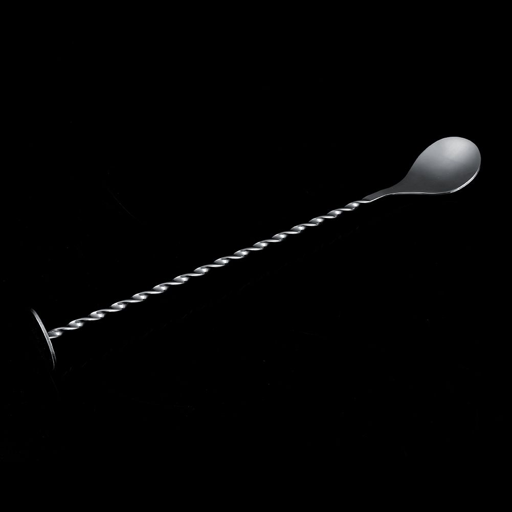 11In Stainless Steel Long Bar Spoon Steel Bartending Mixed Tall Drink Stir Spoon Bar Wine — image 5