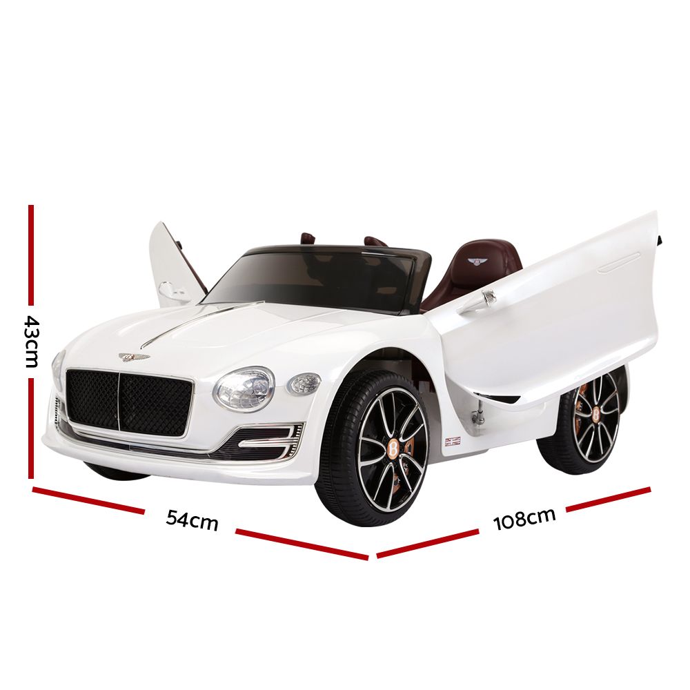 Kids Electric Ride On Car Bentley Licensed EXP12 Toy Cars Remote 12V White โ image 2