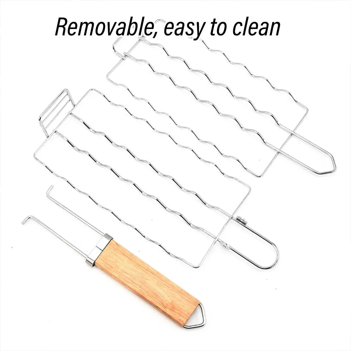 Portable Sausage Grill Net BBQ Tool Hot Dog Grill Holder Cooking Basket BBQ Rack โ image 4