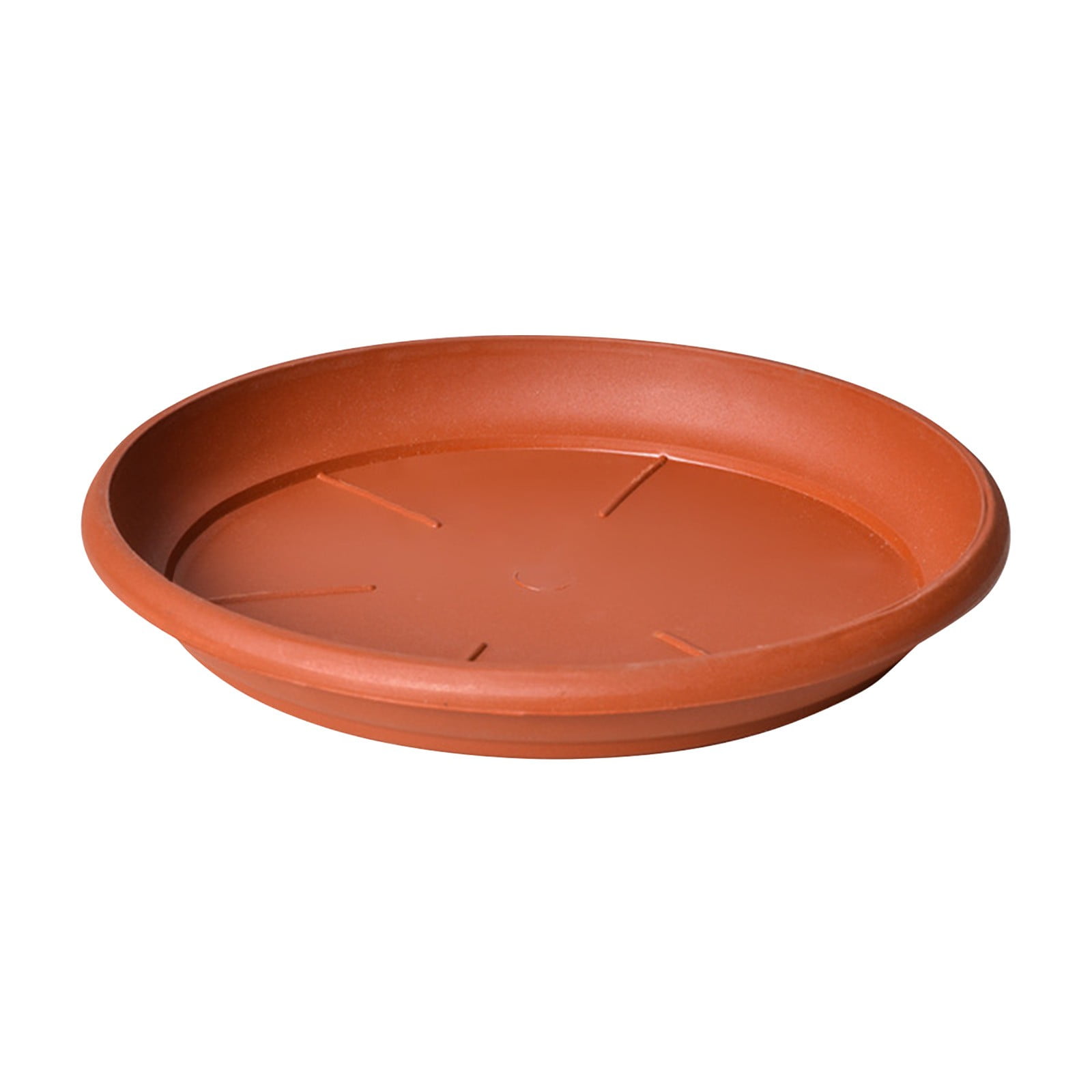 6 Pack Plant Saucer Tray 3.6 inch, Heavy Duty Plastic Pot Plant Drip Trays Saucers for Indoors Outdoor, Plant Water Tray for Planters 3.6" Brown โ image 2