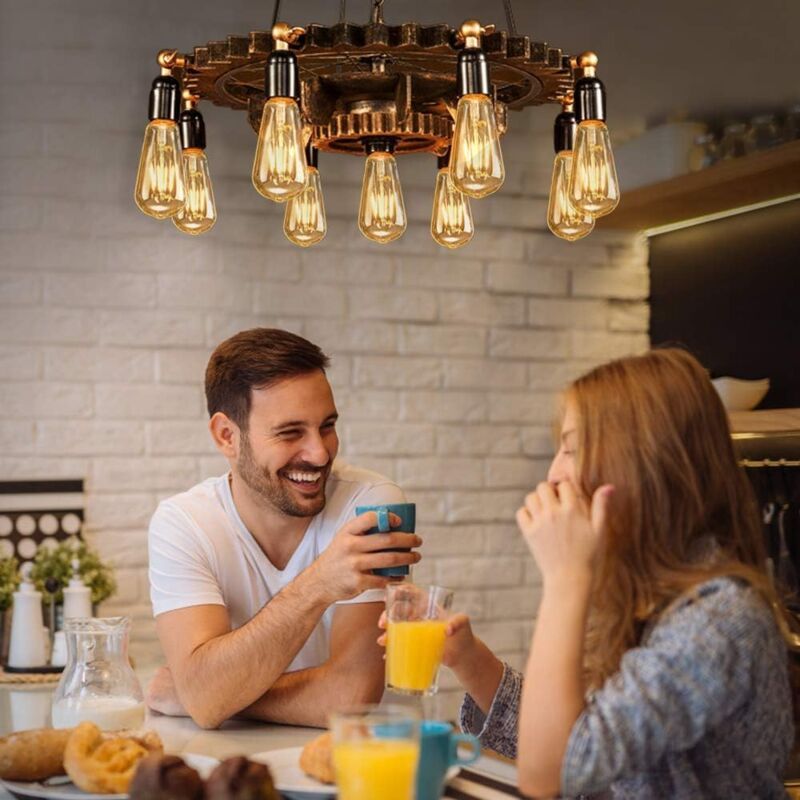 6 Pack E27 LED Edison Bulbs 4W Warm Light Vintage Antique Bulbs for Home Cafe Bar — image 3