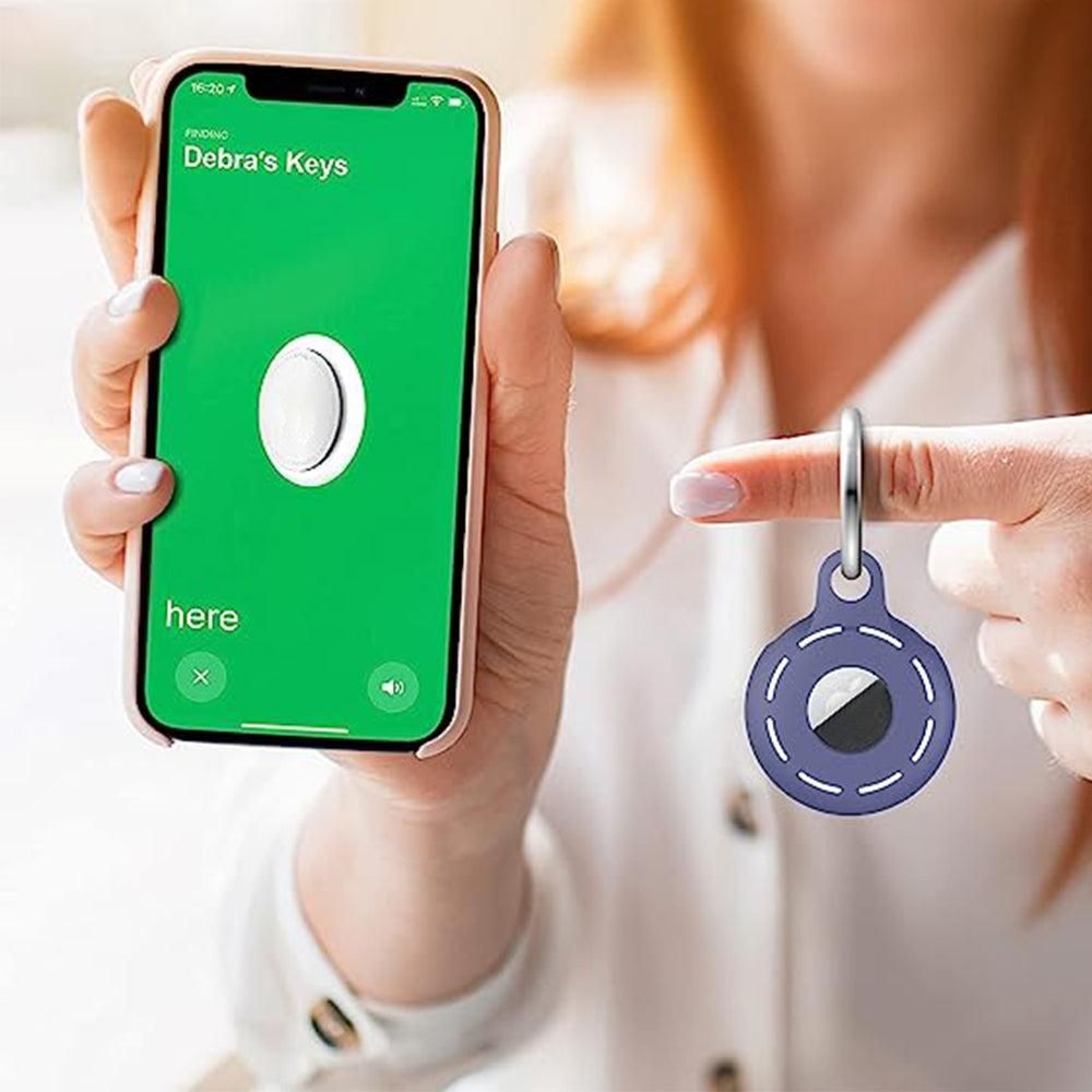 4Pcs For Apple Airtag Case Cover Anti-lost Keychain Ring Protective Case Style 1 — image 3