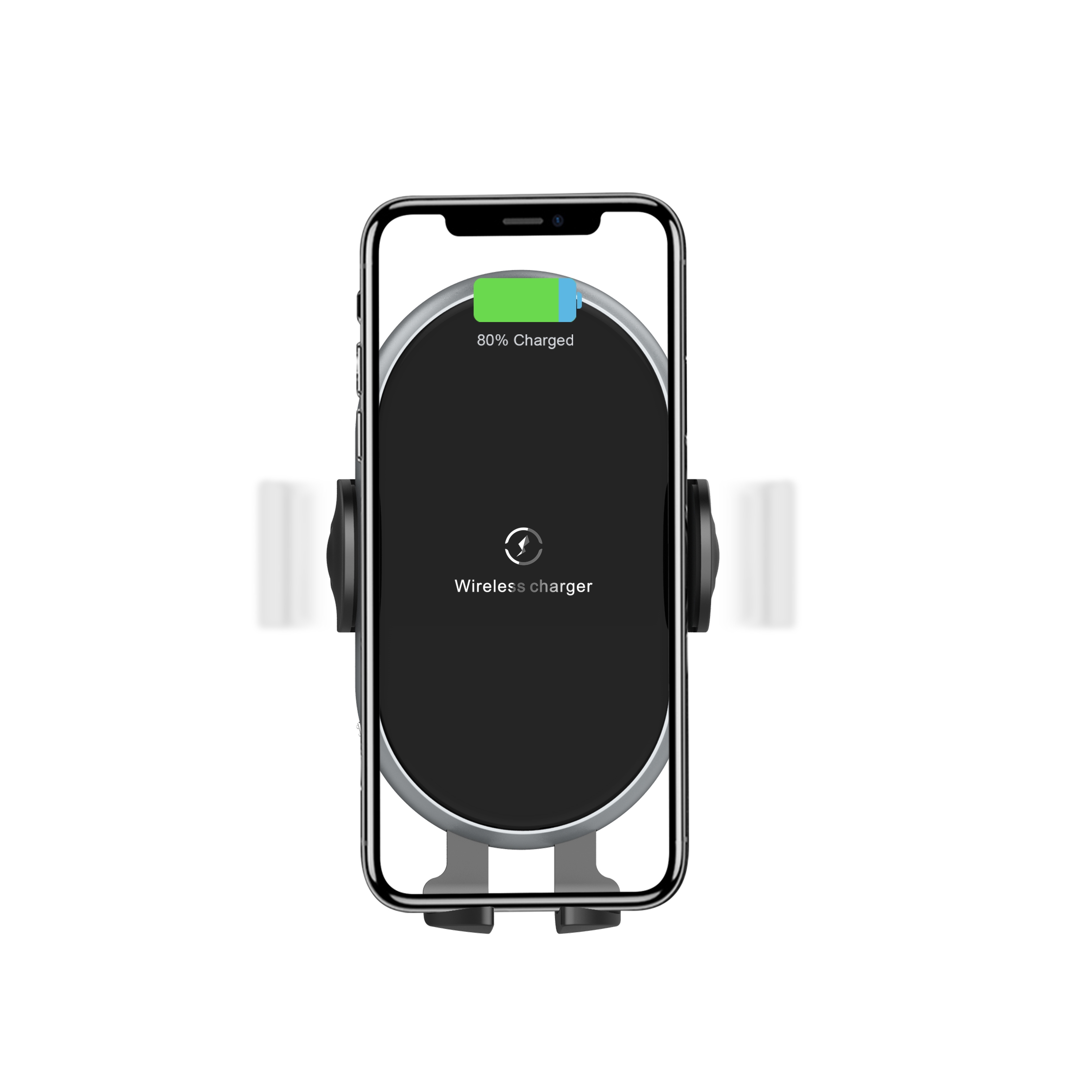 C366: Automatic Clamping Wireless Car Charger,with backlight — image 2