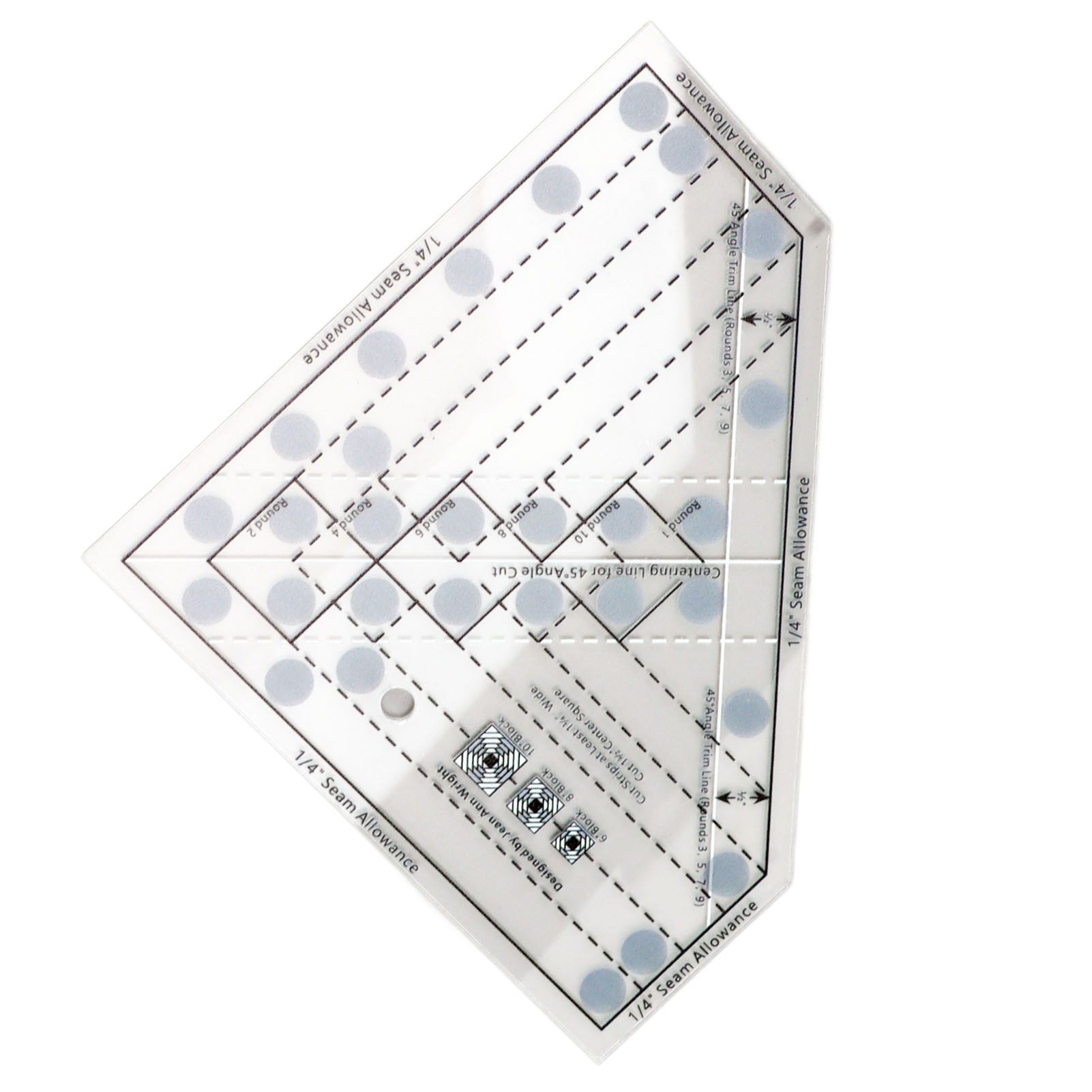 Mini Quilt Ruler Transparent Acrylic Precise Scale DIY Trim Tool Quilting Ruler for 6 8 10 Inch Finished Blocks โ image 6