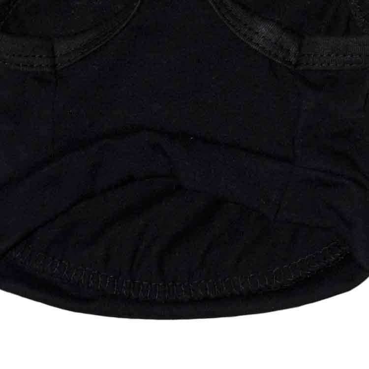 2 Pack Security Pet Vest Size S - Black Cotton Dog T-Shirt for Small Dogs Puppies & Cats - Summer Sleeveless Apparel with White Lettering — image 4