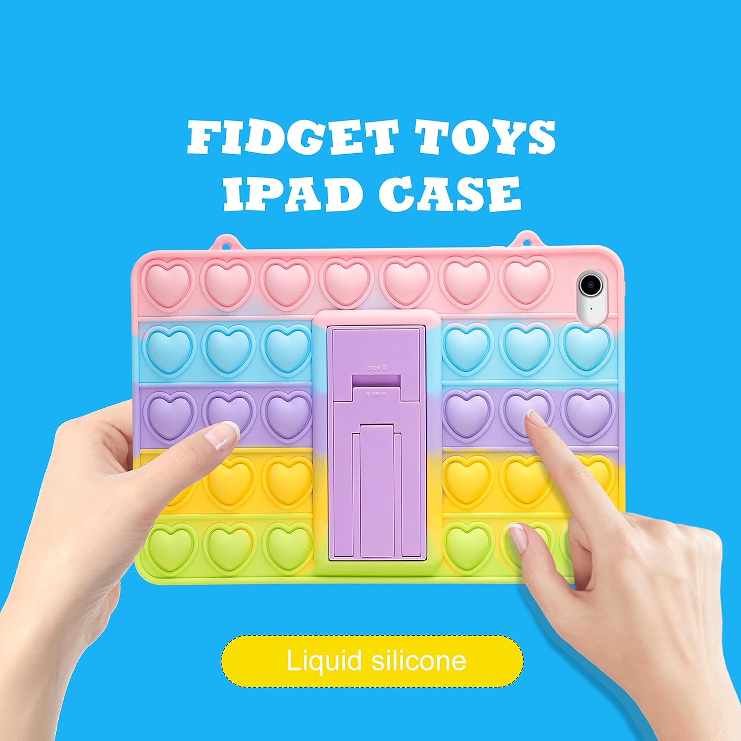 Case for iPad Air 2/iPad 6/ Pro 9.7/" Cartoon Funny Kawaii Cute Silicone Fun Cover Stylish Fashion Unique Design Fidget for Kids Case — image 3