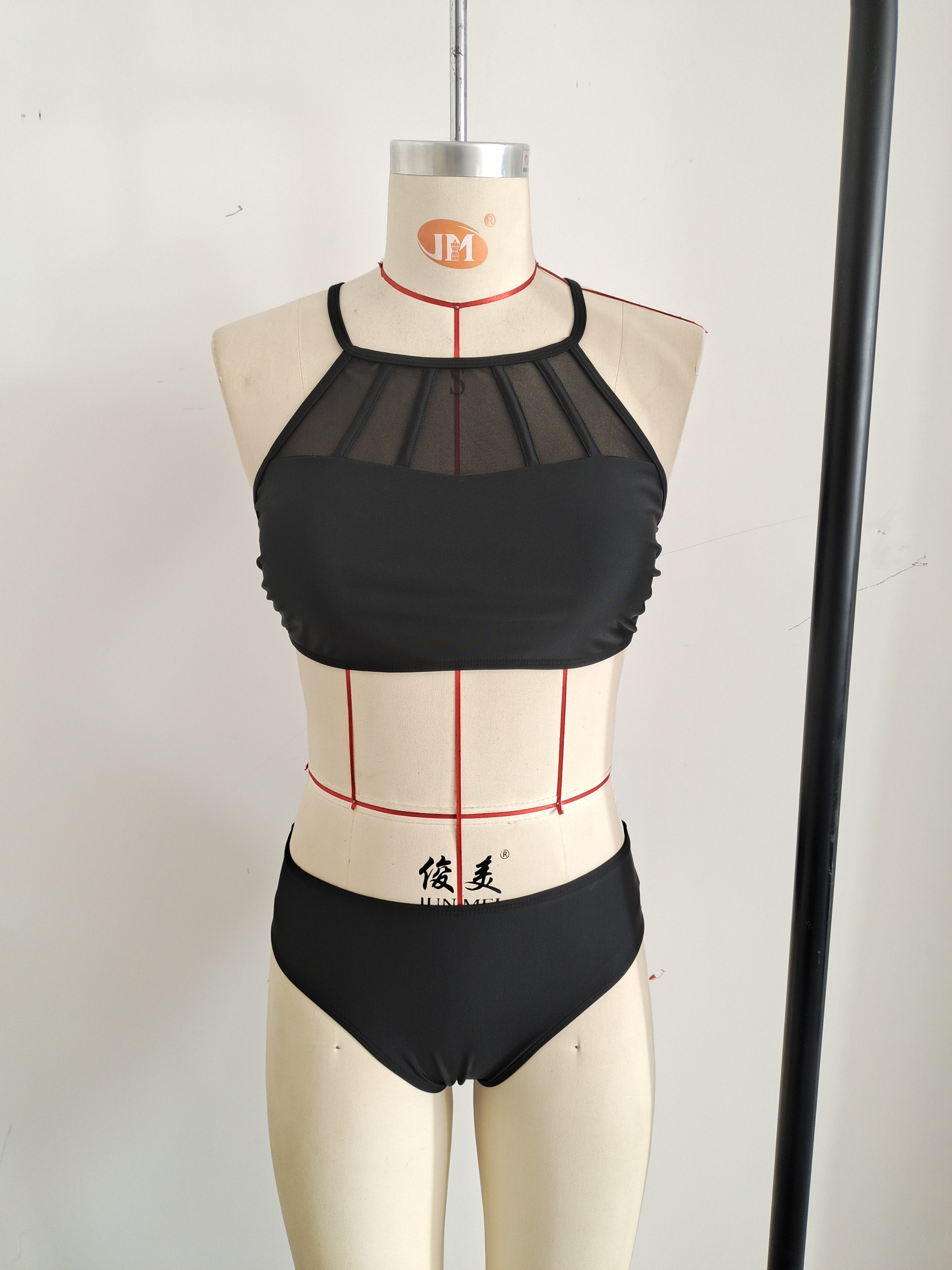2026 Black Sexy Bikini Sport Hight Neck Women's Swimwear Size S โ image 3