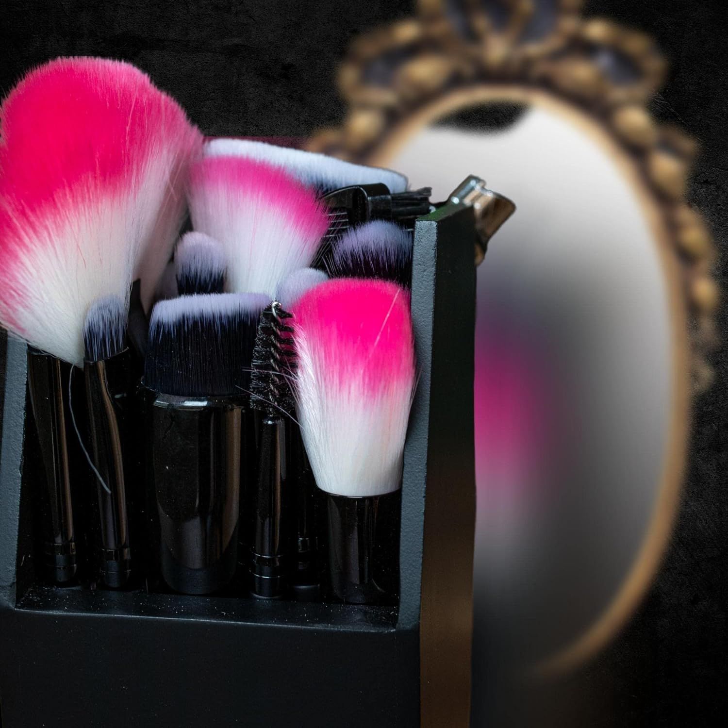 Shelf for Makeup - Goth Makeup Shelf for Bedroom - 3 Shelf Standing or Floating Wall Coffin Bathroom Standing Shelf — image 5